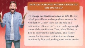 How do I change notifications to top on iOS 16?