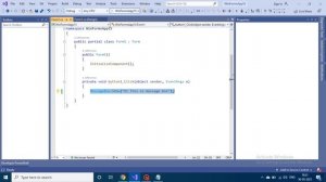 How to show a message box in C sharp visual studio