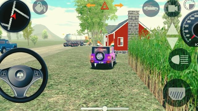 Dollar song sidhu musewala real Indian new model yellow thar offroad village driving gameplay#jeep смотреть онлайн
