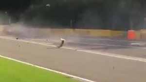 Авария в которой погиб Антуан Юбер 31.08.19