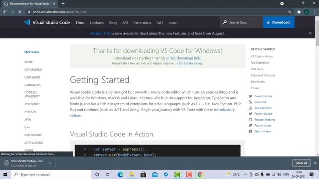 Install And Use Visual Studio Code On Windows 10 ,7,8,8.1  (VS Code)