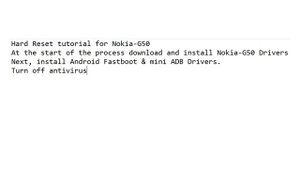 Nokia g50 hard reset | Unlock Pin/Pattern Lock Without Box With Free Tool