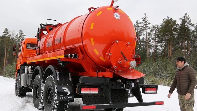 Вакуумная машина МВ-11 ТЛ-600 на базе КАМАЗ-43118