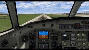 [X-Plane] Saab 340 Cockpit Landing in Geneva