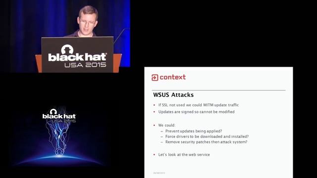 Black Hat USA 2015 WSUSpect Compromising The Windows Enterprise Via Windows Update смотреть онлайн