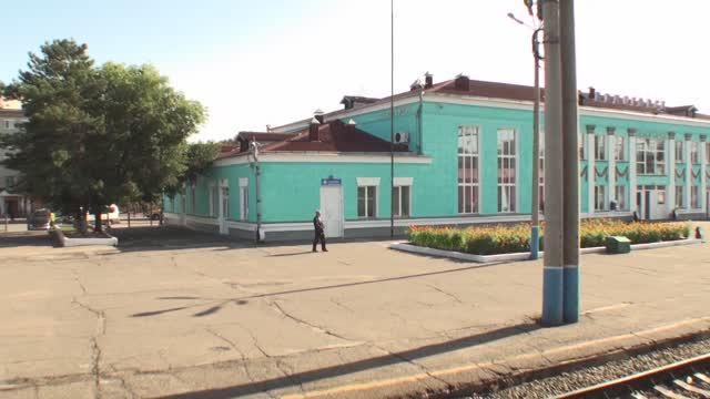 Вид из окна поезда Русские степи Белогорск смотреть онлайн