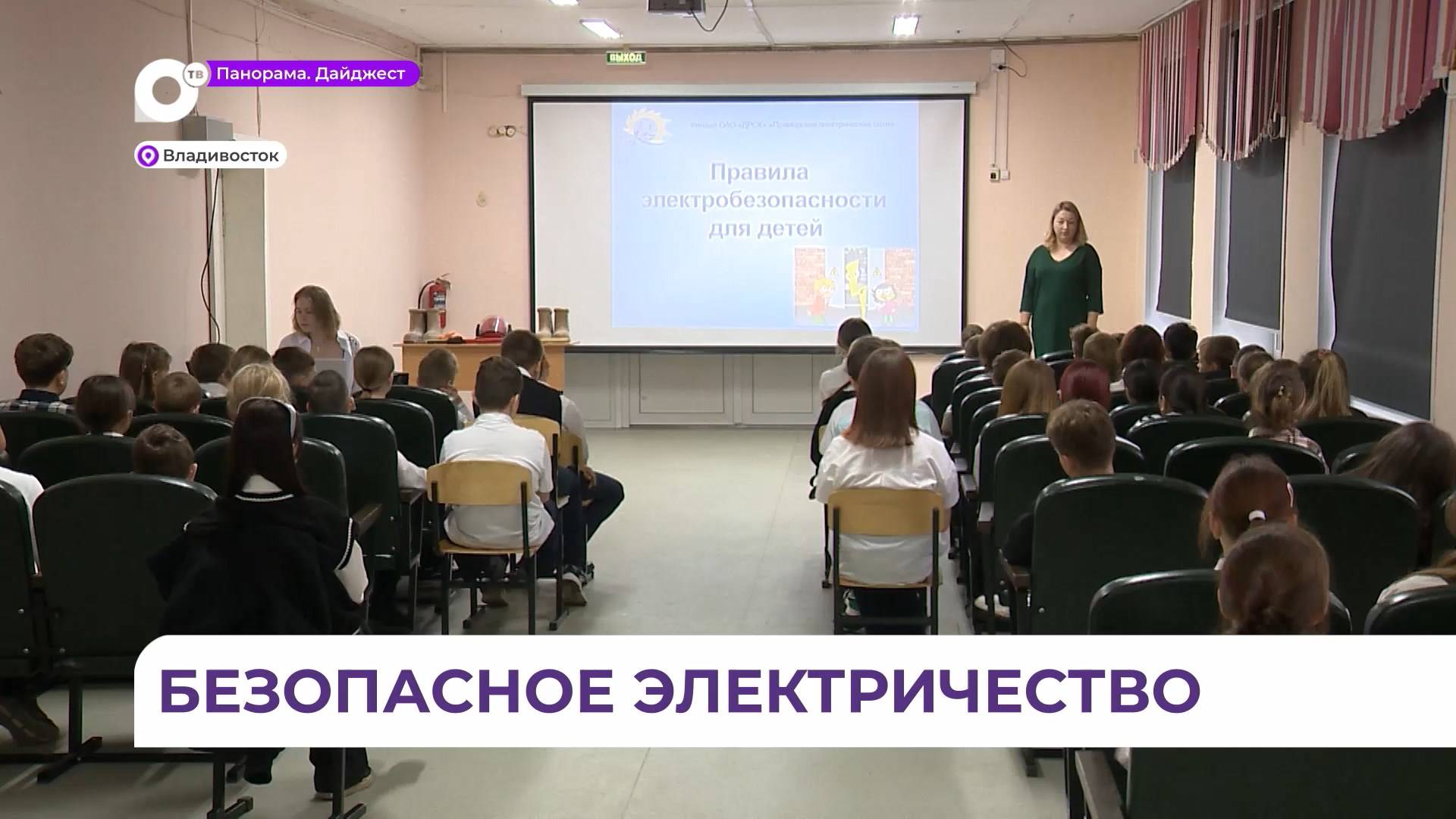Приморские электросети провели занятие для школьников по детской электробезопасности