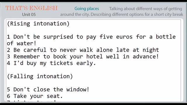 THAT'S ENGLISH COURSE - MODULE 6: Unit 5 смотреть онлайн