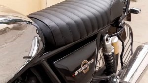 Royal Enfield Interceptor 650 Leatherette /Scrambler/Cafe Racer Style Seat Covers ||Sahara Seats||