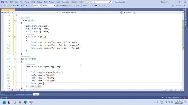 What is Class, Object ,Method | with Examples | C# tutorials in Telugu | RC advance learn