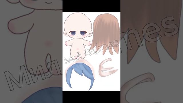 Сделала чиби в виде себя #гача #gacha #гачаклуб #гачалайф