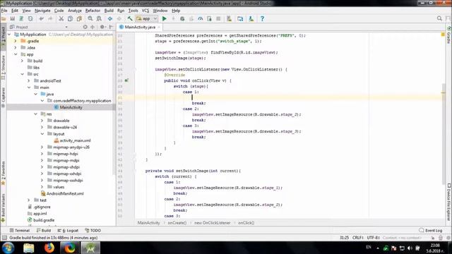 Create Three Stage Switch Button in Android Studio смотреть онлайн