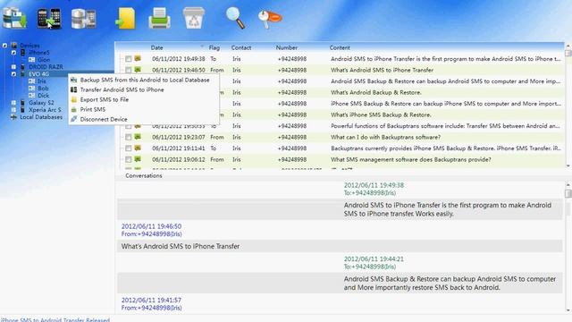 Transfer HTC Incredible S SMS to iPhone 5 смотреть онлайн