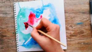 Как нарисовать ЛИСТ КЛЁНА с построением пошагово | Рисуем кленовый лист акварелью