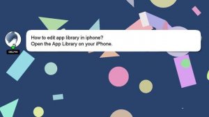 How to edit app library in iphone?