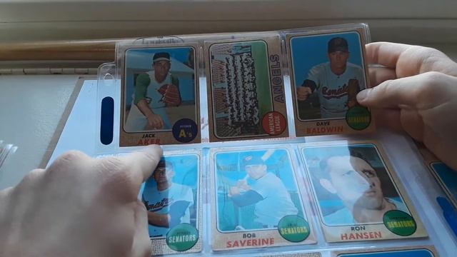 MY 1968 TOPPS BASEBALL SET SO FAR..... смотреть онлайн