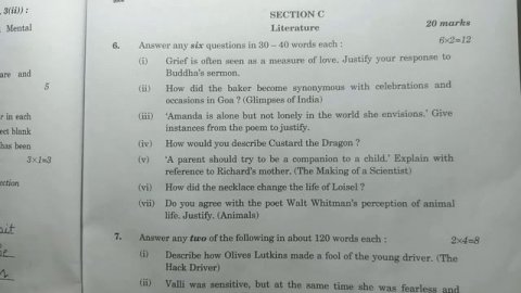 CBSE Class 10 English Question Paper Series BPQRS 2/3/2 Answer Key||