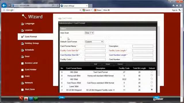 e3 Series: Setup Wizard Card Format