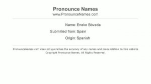 How to pronounce Eneko Bóveda (Spanish/Spain) - PronounceNames.com