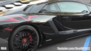 BLACK Lamborghini Aventador LP 750-4 SV - Walkaround