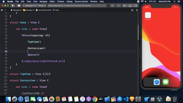 Messaging App UI Using SwiftUI - Chat App UI Using SwiftUI - SwiftUI Tutorials