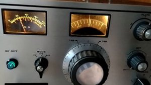 Trio TS-311 полностью ламповый трансивер, работа с слабым корреспондентом.