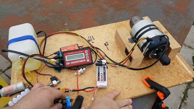 Реактивный запуск после Балансировки IQ Hammer90+ Turbine Jet engine смотреть онлайн