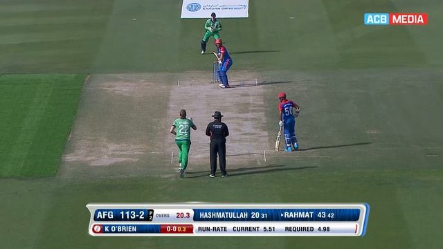 Rahmat Shah's 5th ODI CENTURY, his 2nd against Ireland | Batting HIGHLIGHTS | ACB