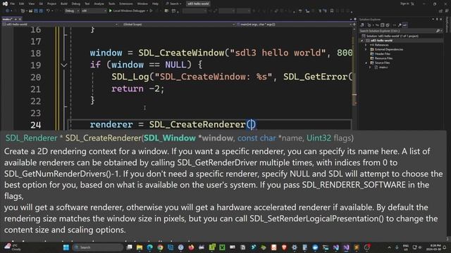 Create a game window using SDL3 and C смотреть онлайн