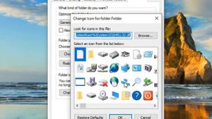 How to change folder's icon in Windows