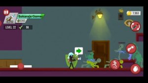 Mission Haunted House Chapter 4 level 21-25 Stickman Zombie Shooter android game