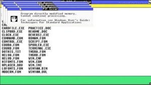 Windows 1.0 Crazy Error