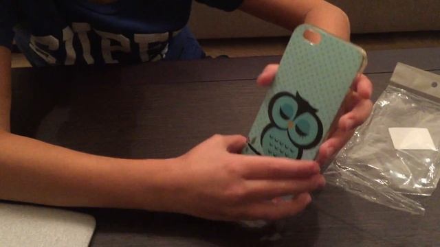 Обзор чехла с Gearbest - Ultrathin Owl Pattern для iPhone 6/6S - LIGHT BLUE 120133506 смотреть онлайн