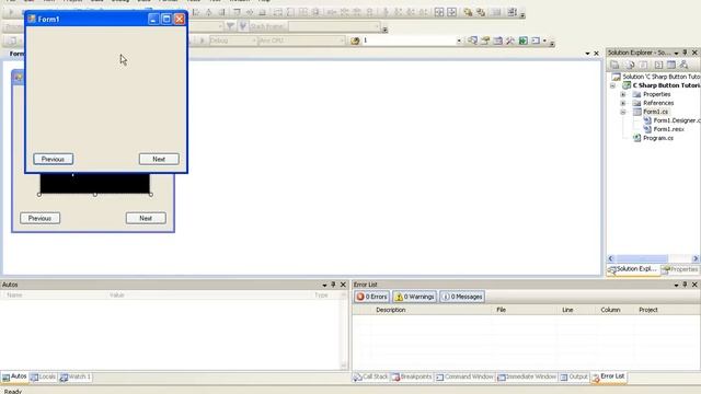 C Sharp Tutorial 4 For Beginners (Buttons)