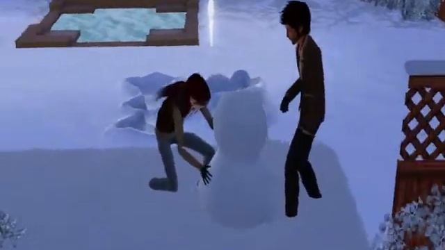 Sims 3 Seasons: Building A Snowman смотреть онлайн