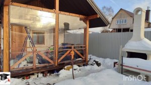 мягкие (гибкие, жидкие) окна на веранду у бани