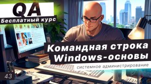 Урок 43. Основы командной строки windows. Нагрузочное тестирование наглядно