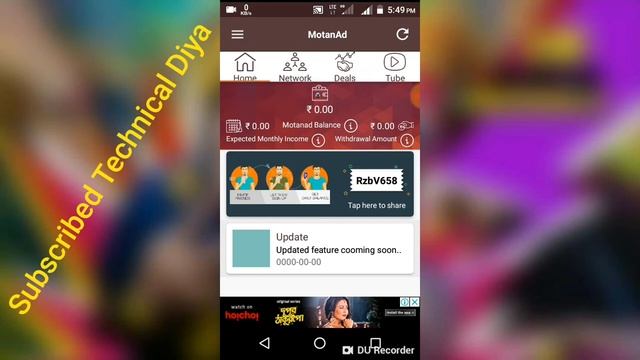 MotanAD -  Daily Free Income 5$ 10$ || earning app source code android studio