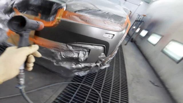 BUMPER PAINTJOB- VOLVO V90 Glasurit 100 line смотреть онлайн