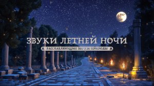 Звездная ночь над древними развалинами: расслабляющие трели сверчков и цикад