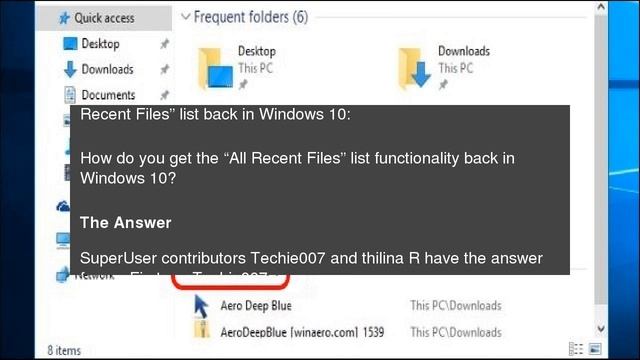 How Do You Get the “All Recent Files” List Back in Windows 10? смотреть онлайн