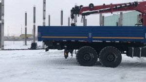 Бортовой КАМАЗ 43118-50 с КМУ ГАЛИЧАНИН КМУ-150 с БУРИЛЬНЫМ ОБОРУДОВАНИЕМ