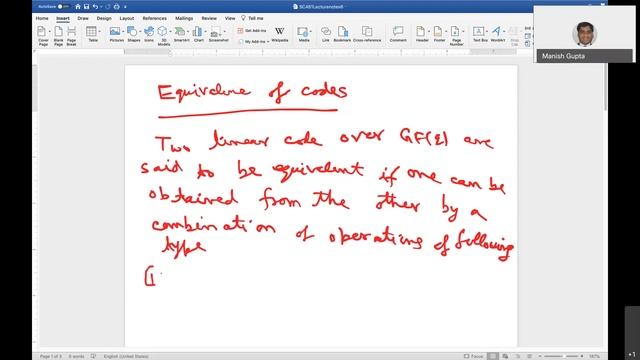 SC 461 Coding Theory and Applications Lecture 6