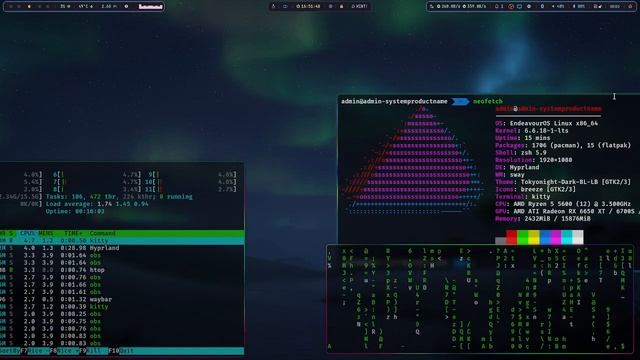 My current Endeavour Os Linux ricing