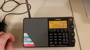 Test Deshibo GA-450 Loop Antenna vs Tecsun PL880 telescopic built-in antenna - 5505 kHz