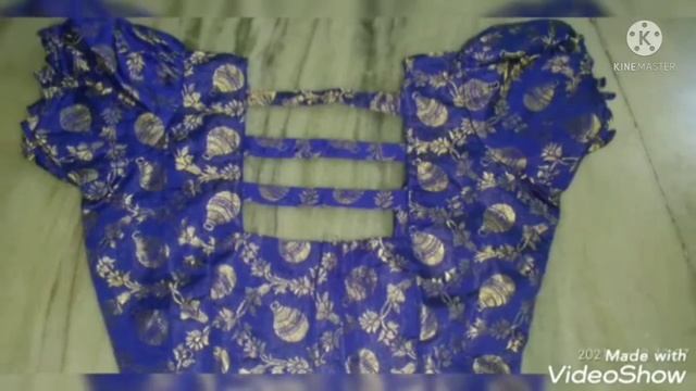 Blue colour window blouse design | bhuvana's blouse | next video link in description смотреть онлайн