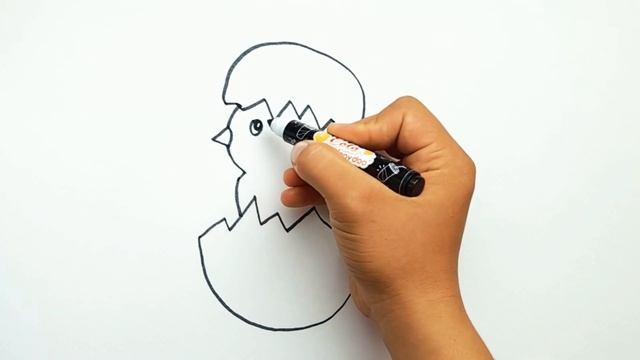 Bolalar uchun jòja rasmini chizish /Drawing a chicken for kids / рисунок цыпленка для детей смотреть онлайн