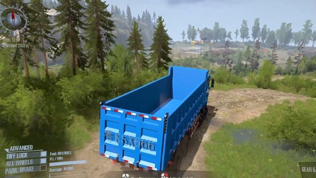 Spintires: FAW Jiefang J6P 8x8 Truck Off road смотреть онлайн