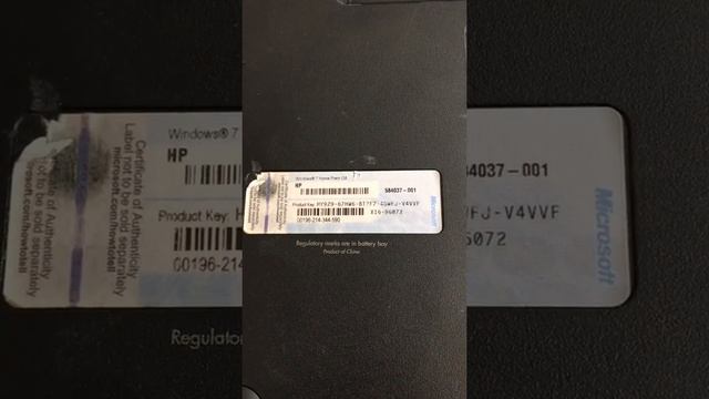 Windows 7 Home Prem OA Product Key HP смотреть онлайн