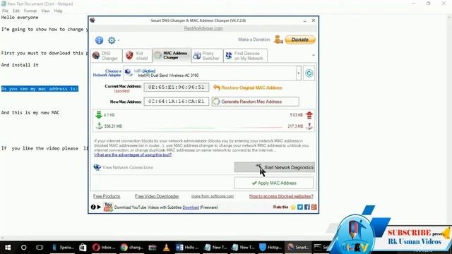 How To Change MAC Address On Windows, ByPass Mac On  Wireless Network     By RkUsmanVideos
